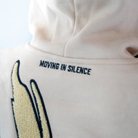 Kids Tan/Black " Moving In Silence " hoodie