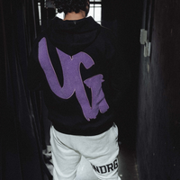 Black/Purple Hoodie " Moving In Silence " Collection