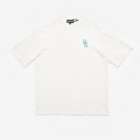 THE ORIGIN TEE- WHITE/CLOUD NINE BLUE