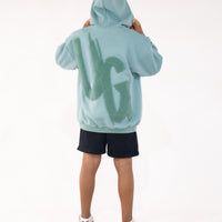 Kids Steel Blue "Moving In Silence " Hoodie