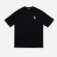 ORIGIN TEE BLACK/CLOUD NINE BLUE