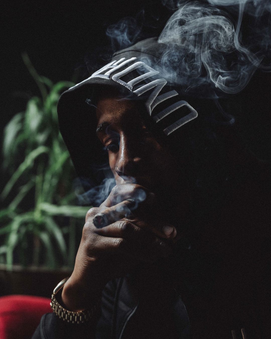 3D Embroidered Zip Up Hoodie