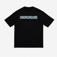 ORIGIN TEE BLACK/CLOUD NINE BLUE