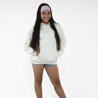 Kids White/Cream " Moving In Silence " Hoodie