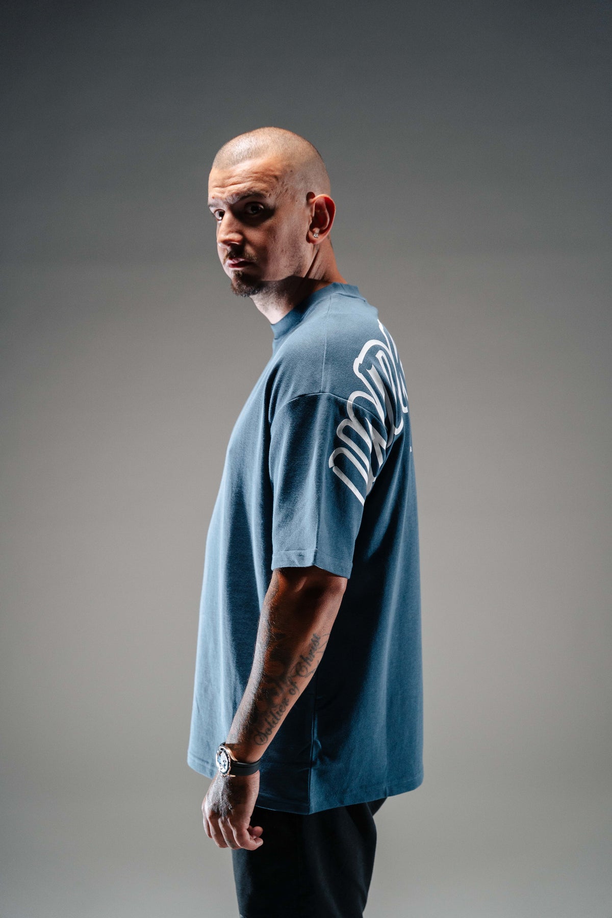 Hype Tee (Static Blue)