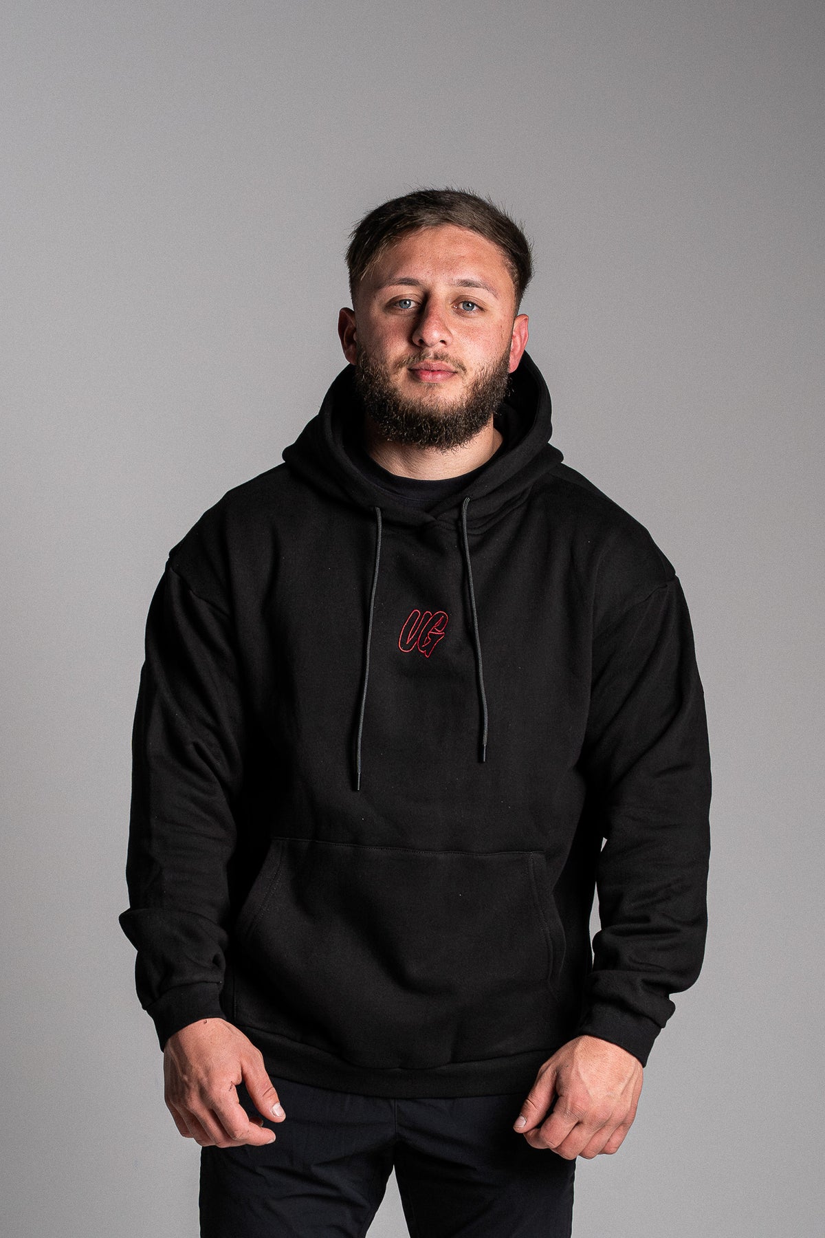 HYPE HOODIE BLACK/RED