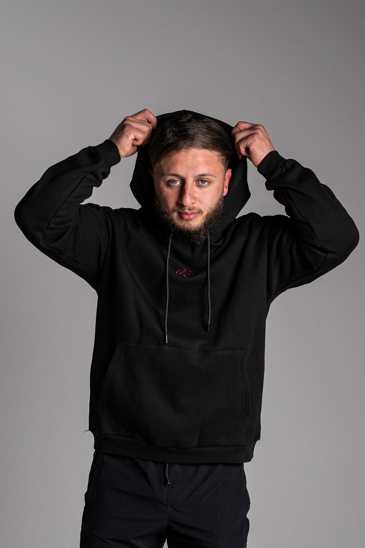 HYPE HOODIE BLACK/RED