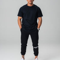 Oversized Cuffed Joggers x Black