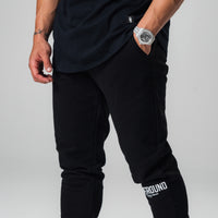 Oversized Cuffed Joggers x Black