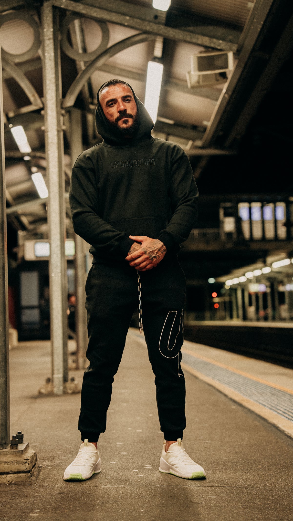 Black Hoodie "Moving In Silence" Collection