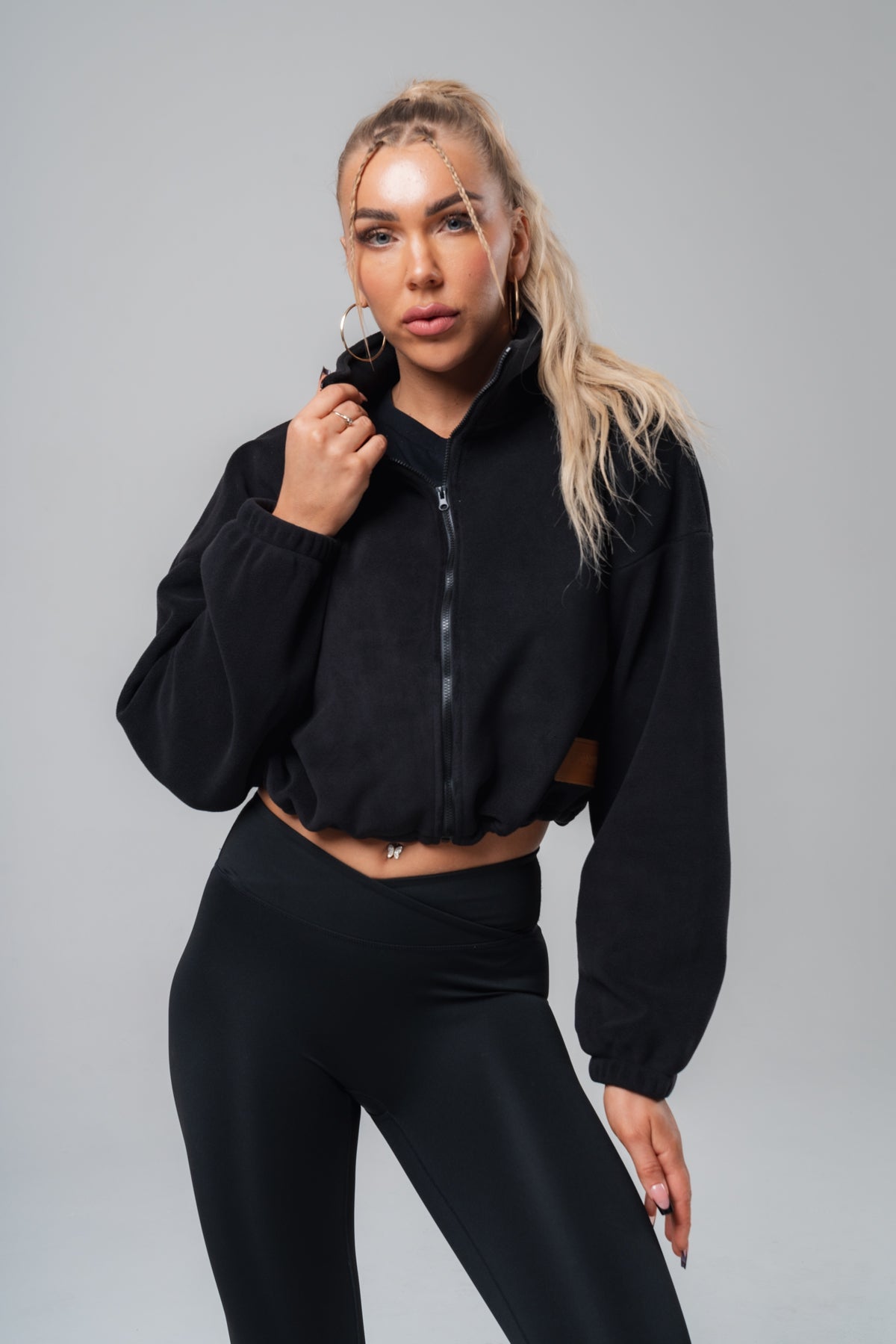 XXIII JJStrong Sherpa Zip-Up -Charcoal main image 1
