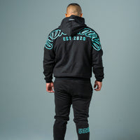 Hype Hoodie Black/Tiffany