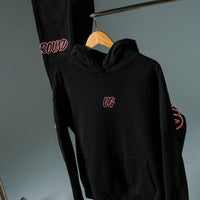 Hype Hoodie Black/Rose