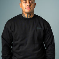 RELAXED FIT CREW (BLACK/CHARCOAL)