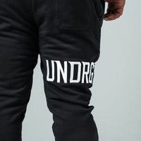Black 3D Embroidered Trackpants