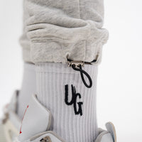 Grey 3D Embroidered Trackpants