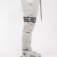 Grey 3D Embroidered Trackpants