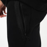 Black 3D Embroidered Trackpants