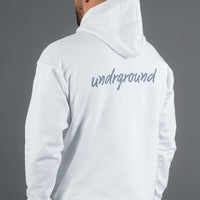 White/Grey Men's Hoodie