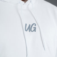 White/Grey Men's Hoodie