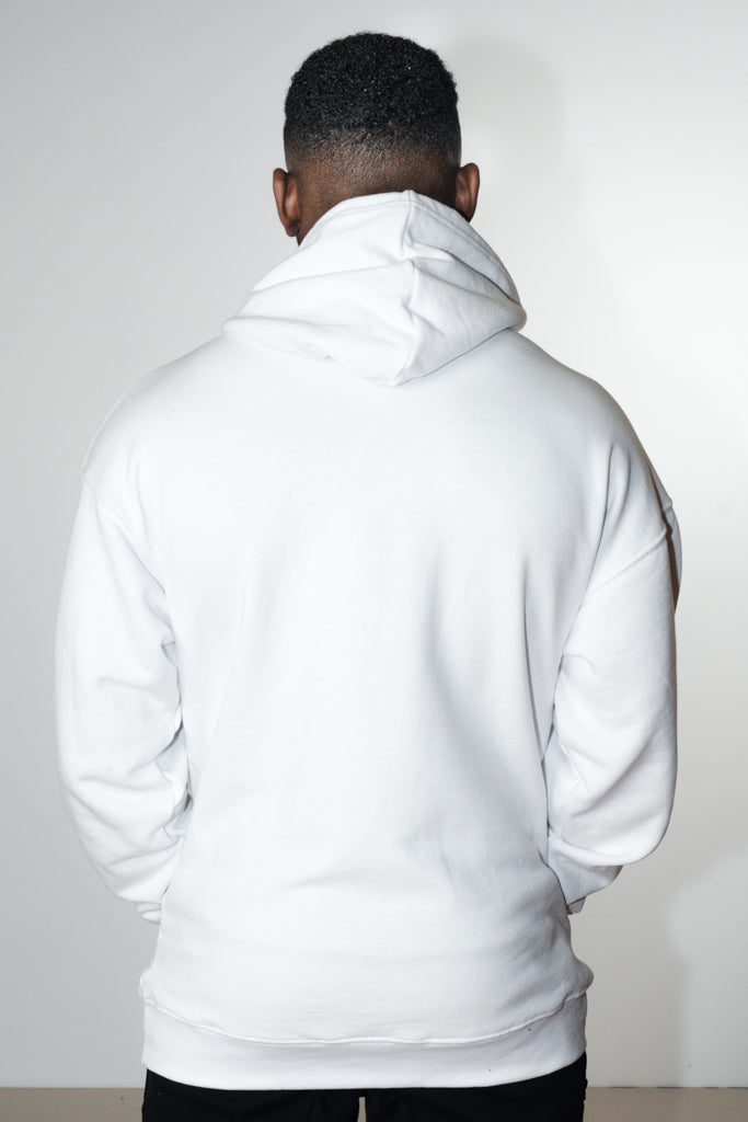 Oversized Hoodie White/Grey
