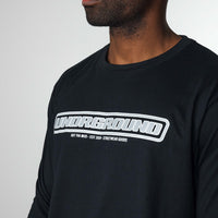 Long Sleeve Crew Neck Black/Grey