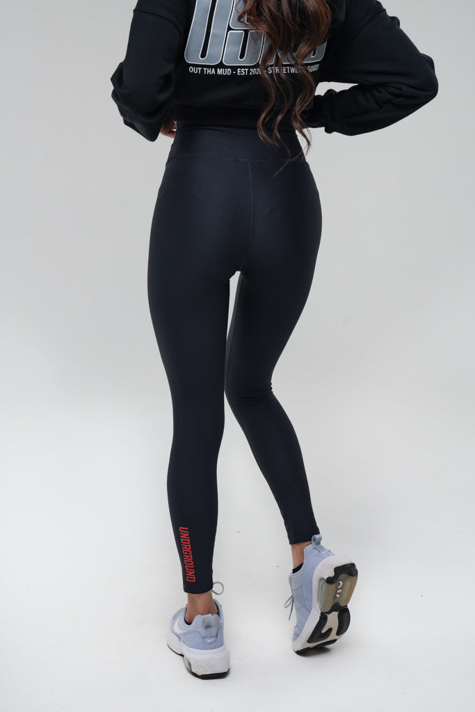 Full Length Tights x Blk/red