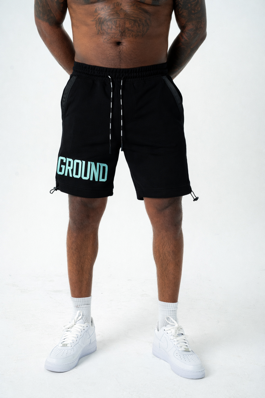 Empire Street Shorts- Black/Tiffany