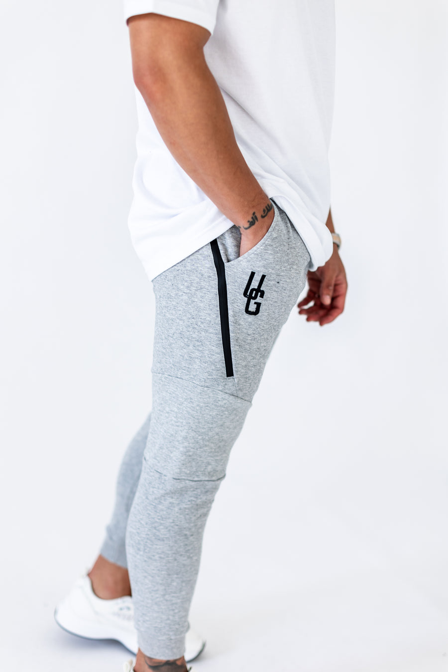 Men's Tapered Joggers x Marble Grey