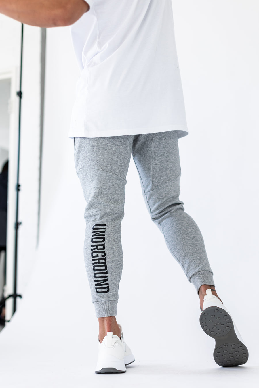 Men's Tapered Joggers x Marble Grey