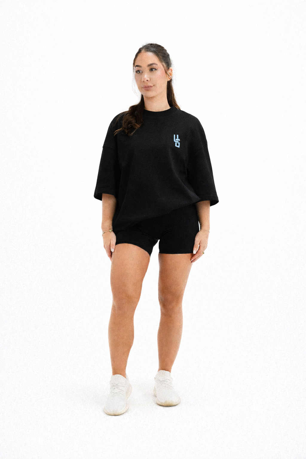 ORIGIN TEE BLACK/CLOUD NINE BLUE