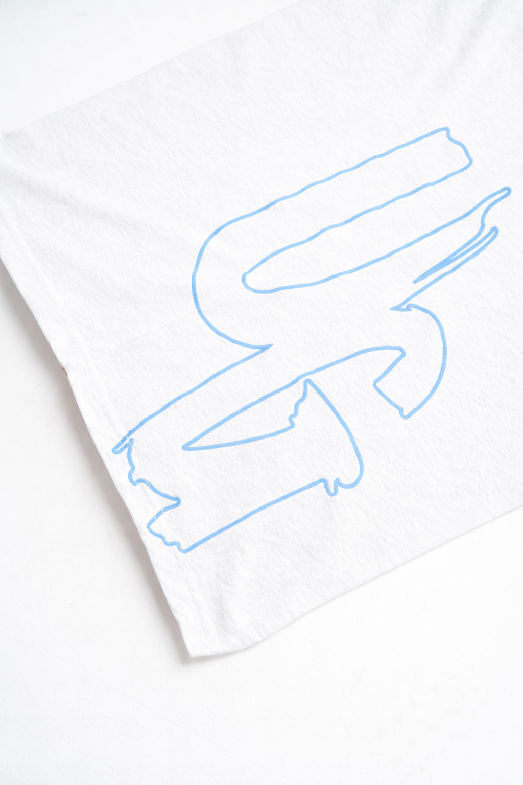 CODE OF SILENCE TEE - WHITE/CLOUD NINE BLUE