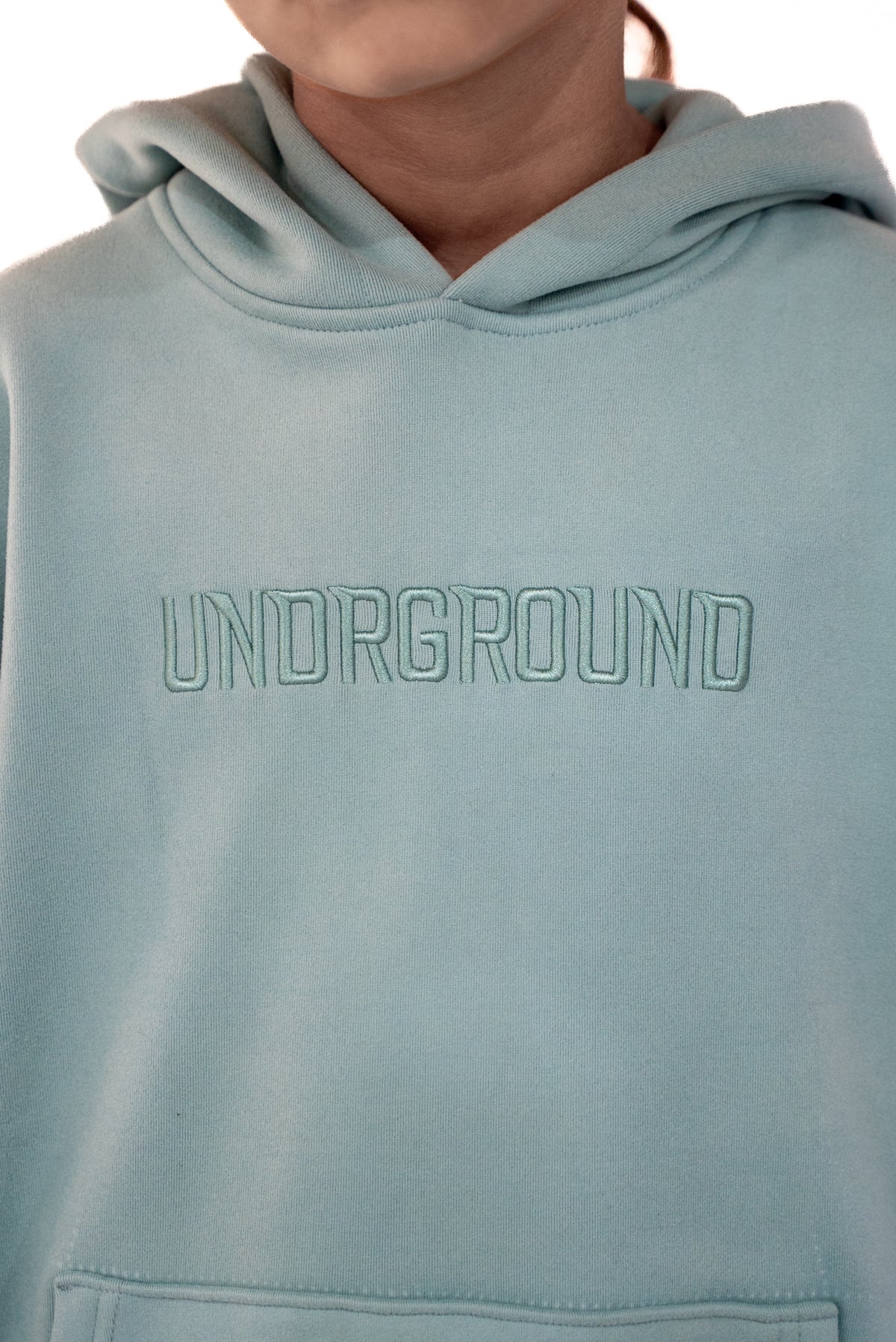 Kids Steel Blue "Moving In Silence " Hoodie