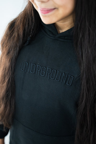 Kids Black " Moving In Silence " Hoodie