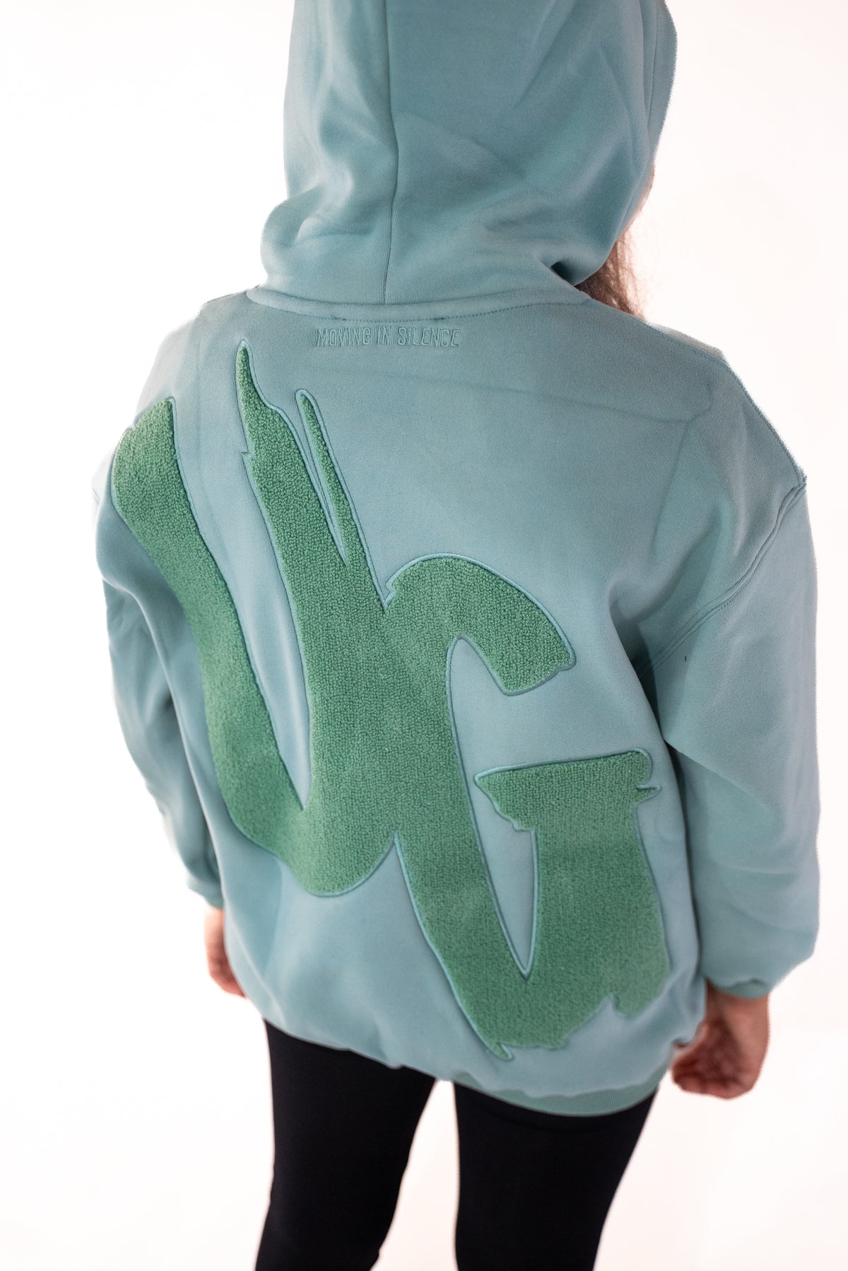 Kids Steel Blue "Moving In Silence " Hoodie