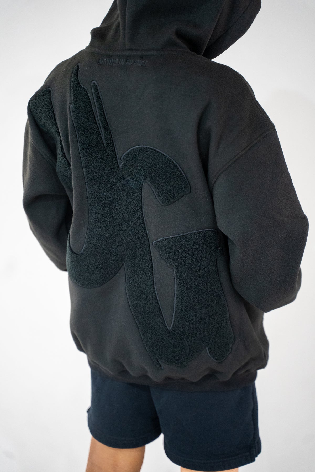 Kids Black " Moving In Silence " Hoodie
