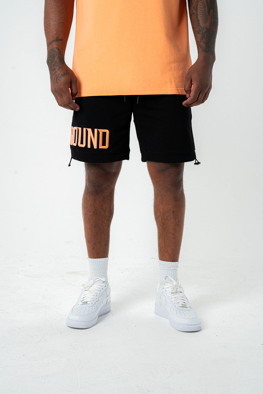 EMPIRE STREET TEE SUMMER ORANGE/WHITE