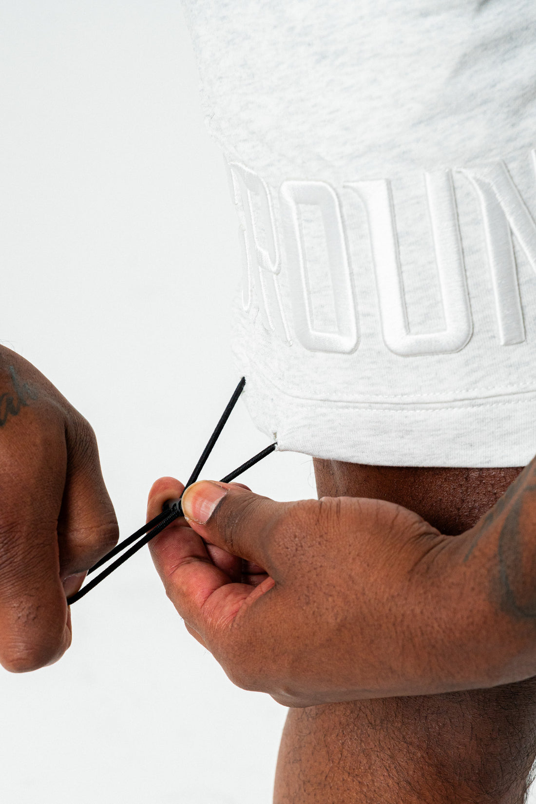 Empire Street Shorts- Grey/White