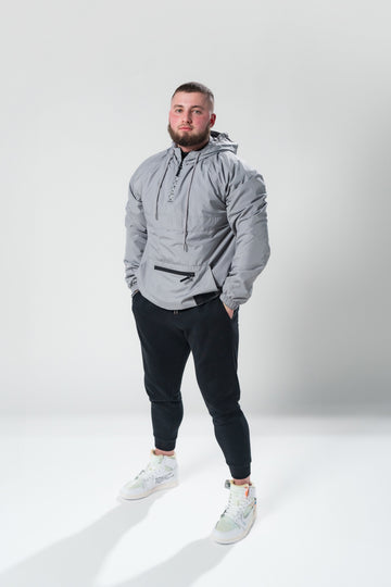 Lightweight Pull Over Half Zip x Cadet Grey