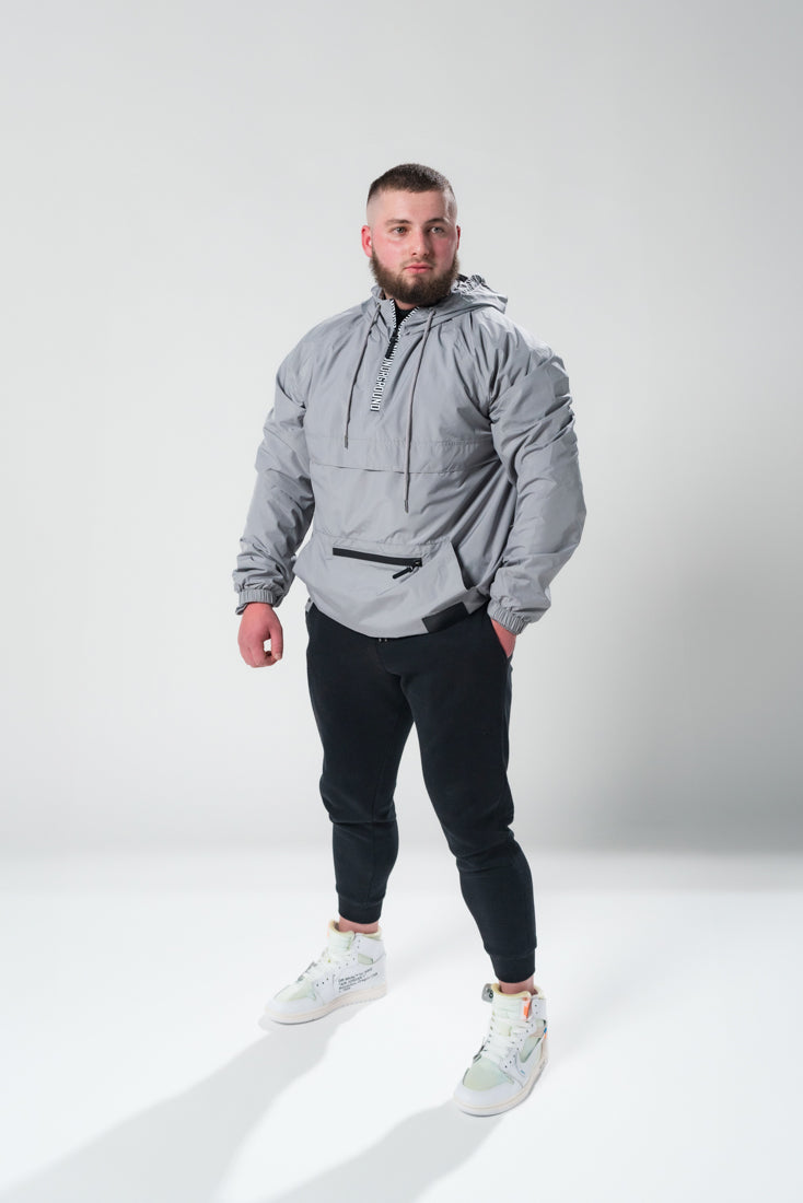 Lightweight Pull Over Half Zip x Cadet Grey