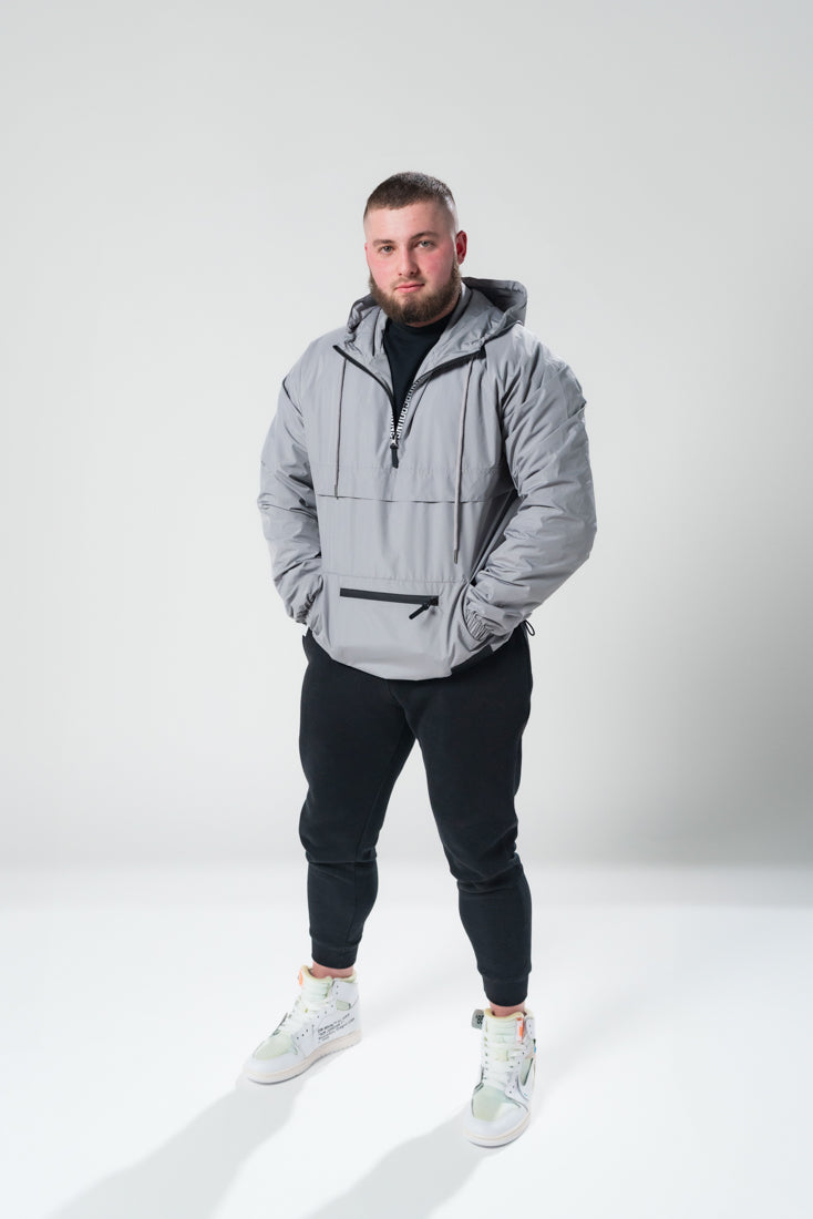 Lightweight Pull Over Half Zip x Cadet Grey