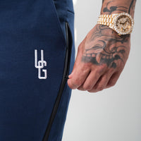 Men's Tapered Trackies x Washed Navy