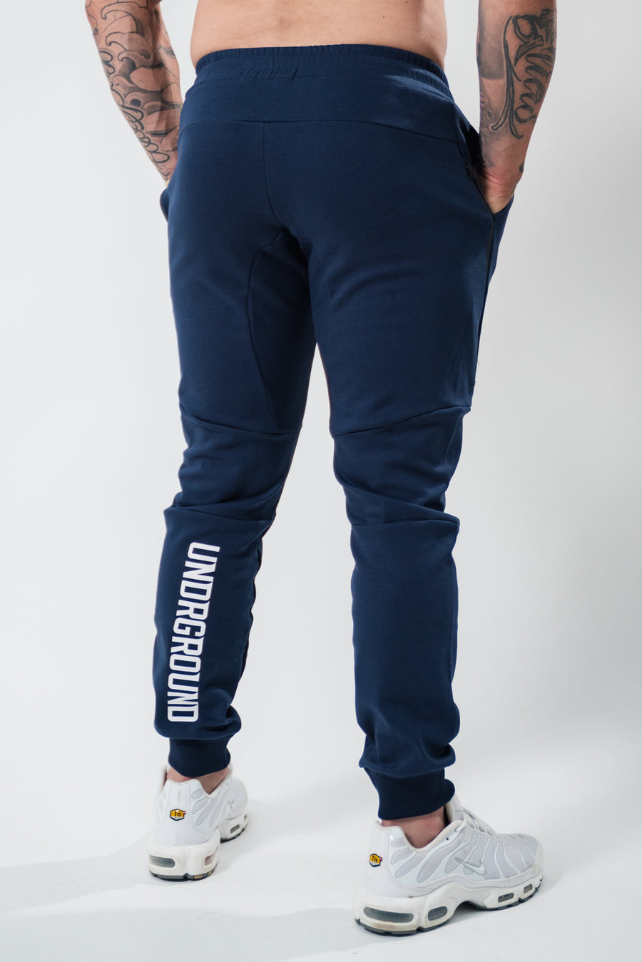 Men's Tapered Trackies x Washed Navy