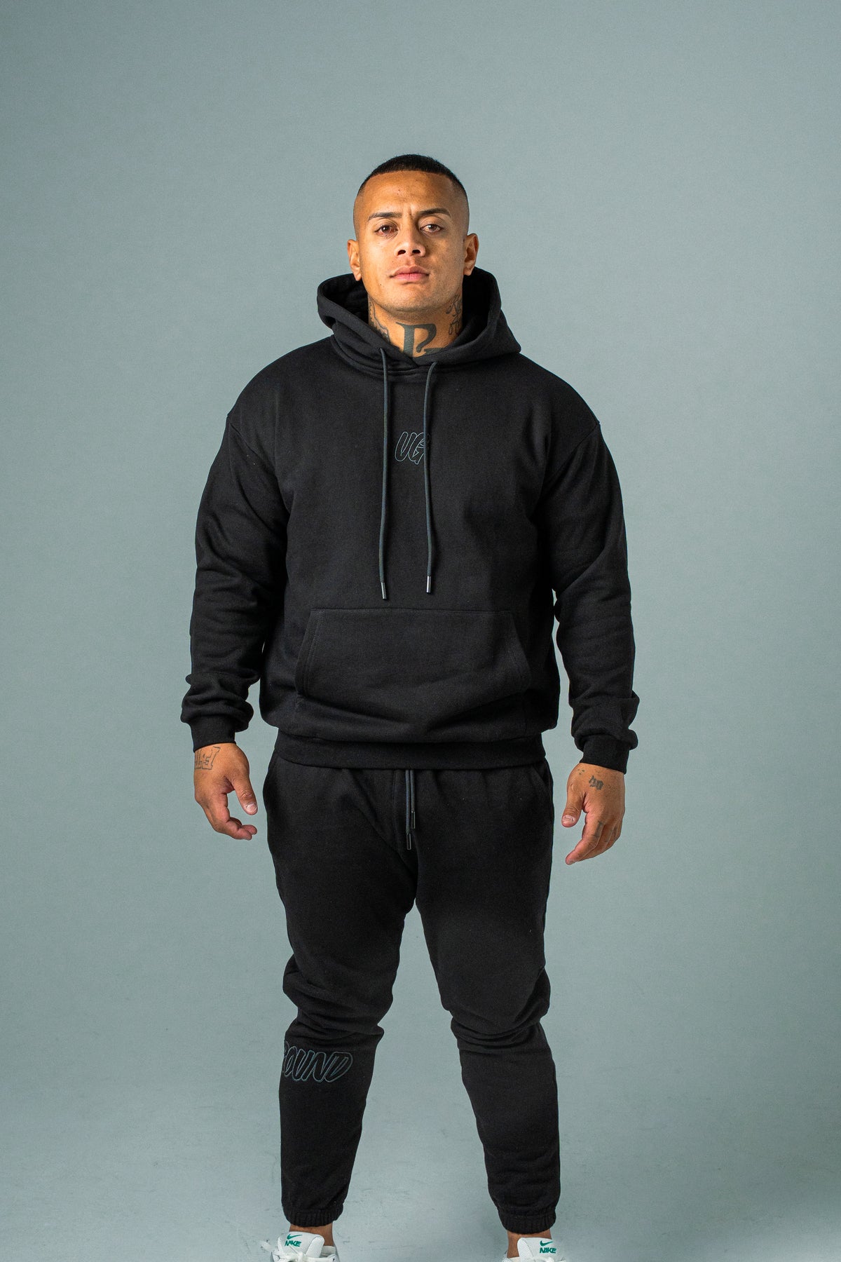 HYPE TRACKPANTS BLACK/CHARCOAL