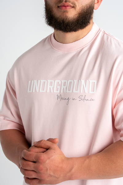 MOVING IN SILENCE TEE x FADED ROSE