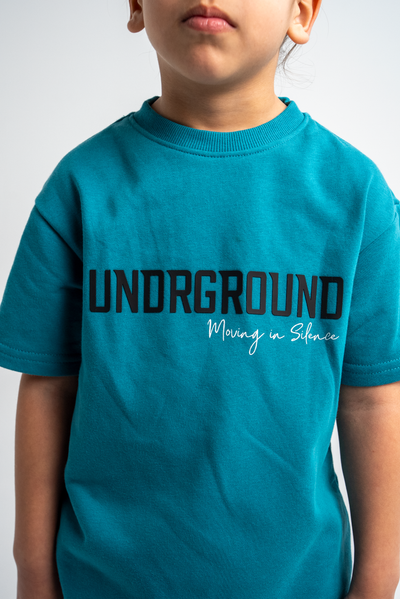 KIDS MOVING IN SILENCE TEE x OCEAN FADE