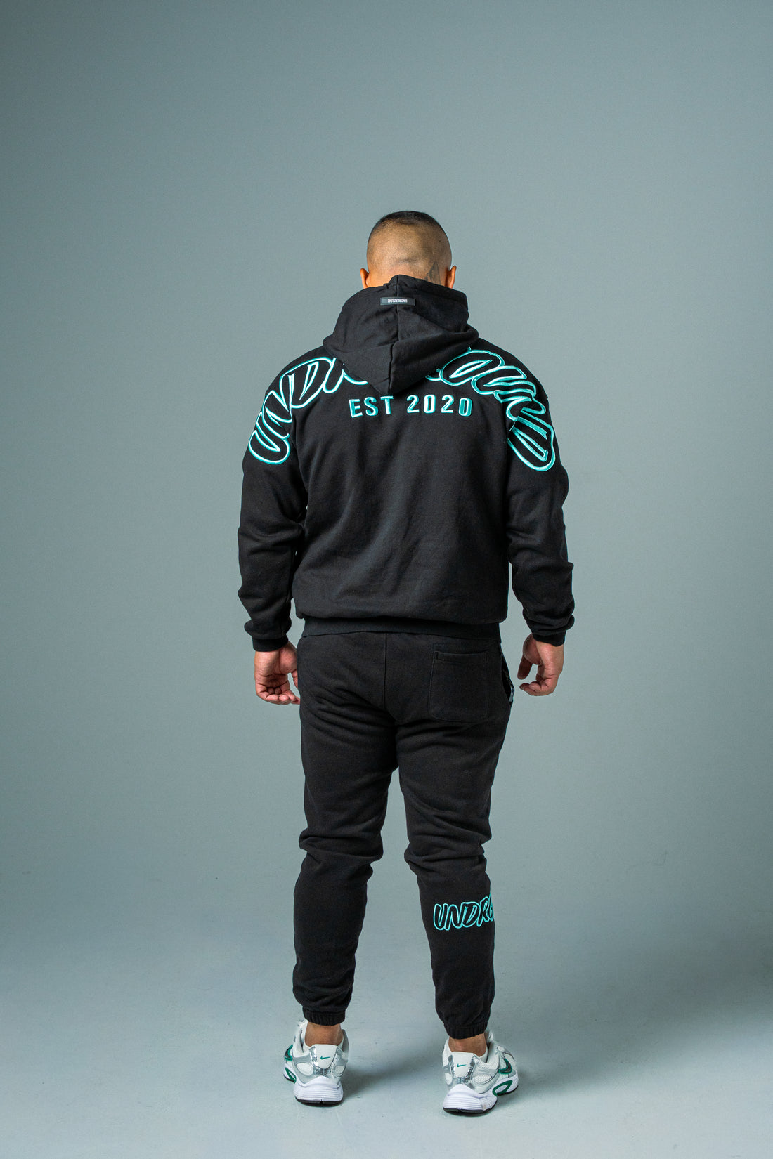 Hype Hoodie Black/Tiffany