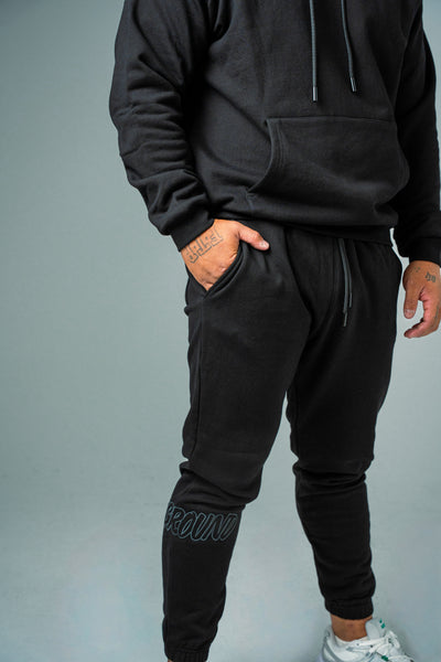 HYPE TRACKPANTS BLACK/CHARCOAL