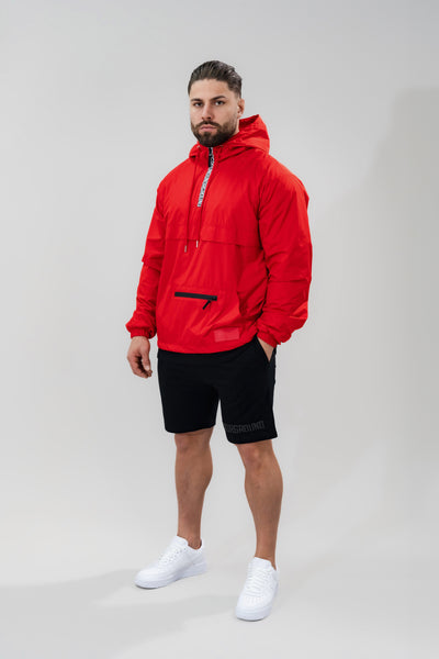 Windbreaker Half Zip x Red