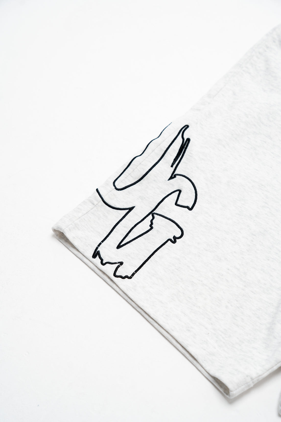 OMERTA - WHITE MARL SHORTS